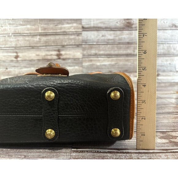 Dooney & Bourke All-Weather Leather Essex Crossbody Bag Black Vintage 90s USA - Picture 9 of 9